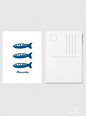Carte postale Sardines de Marseille par Maona x25