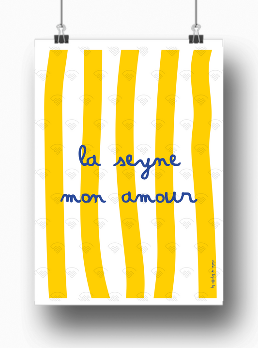 Affiche La Seyne mon amour par Les Affiches de Voyage