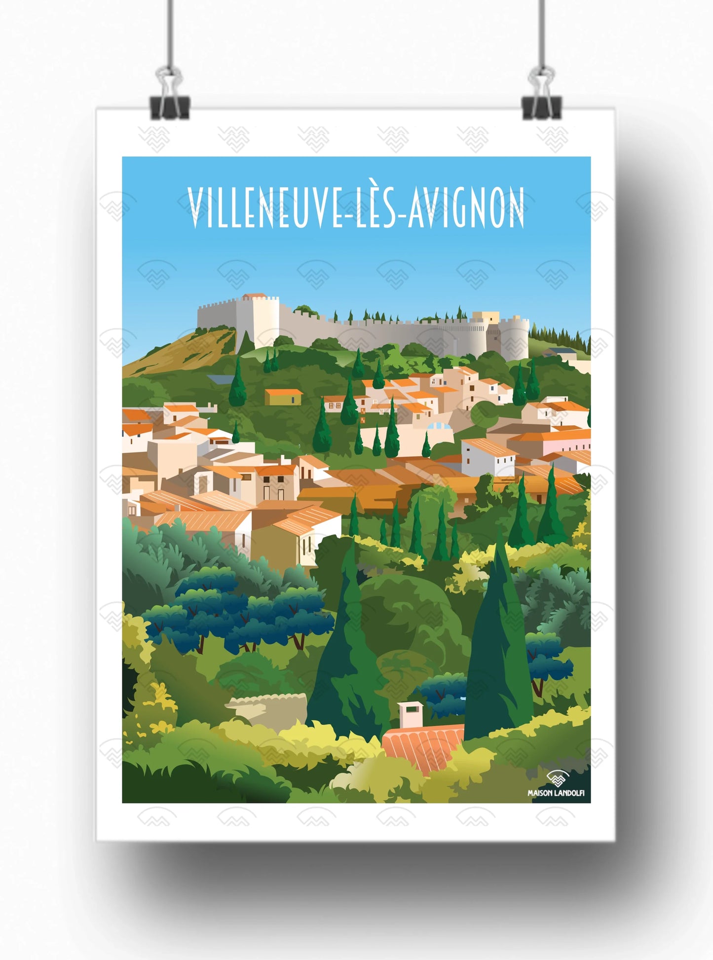 Affiche Villeneuve-lès-Avignon