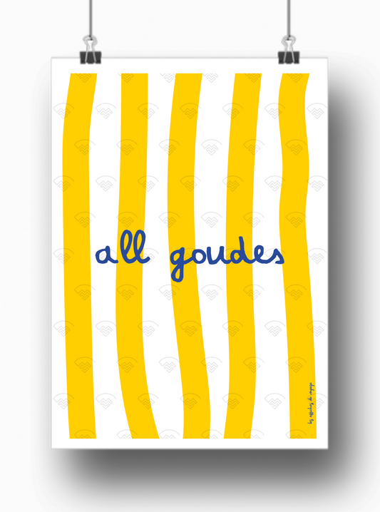 Affiche All goudes par les Affiches de Voyage