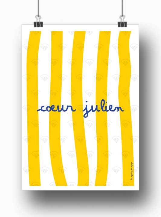 Affiche Coeur julien par les Affiches de Voyage