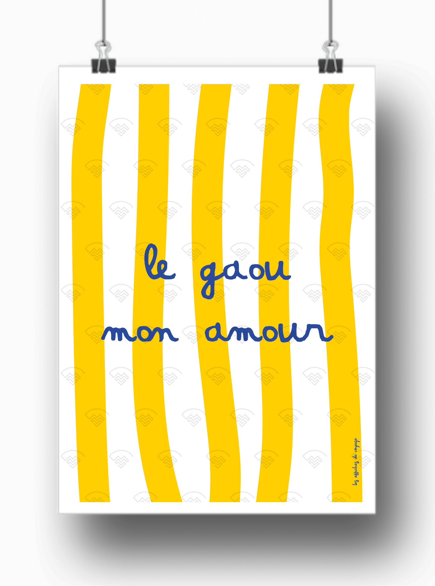 Affiche Le Gaou mon amour par Les Affiches de Voyage