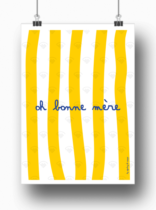 Affiche Oh bonne mère par les Affiches de Voyage