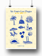 Affiche Six Fours les plages et le soleil par Les Affiches de Voyage