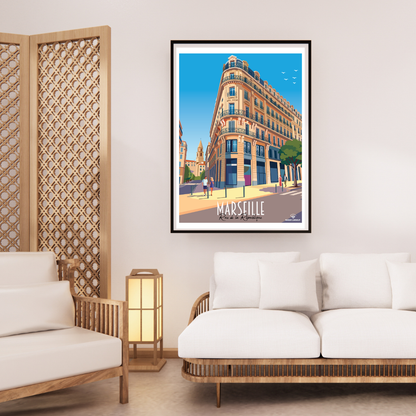 Affiche Marseille - Rue de la République