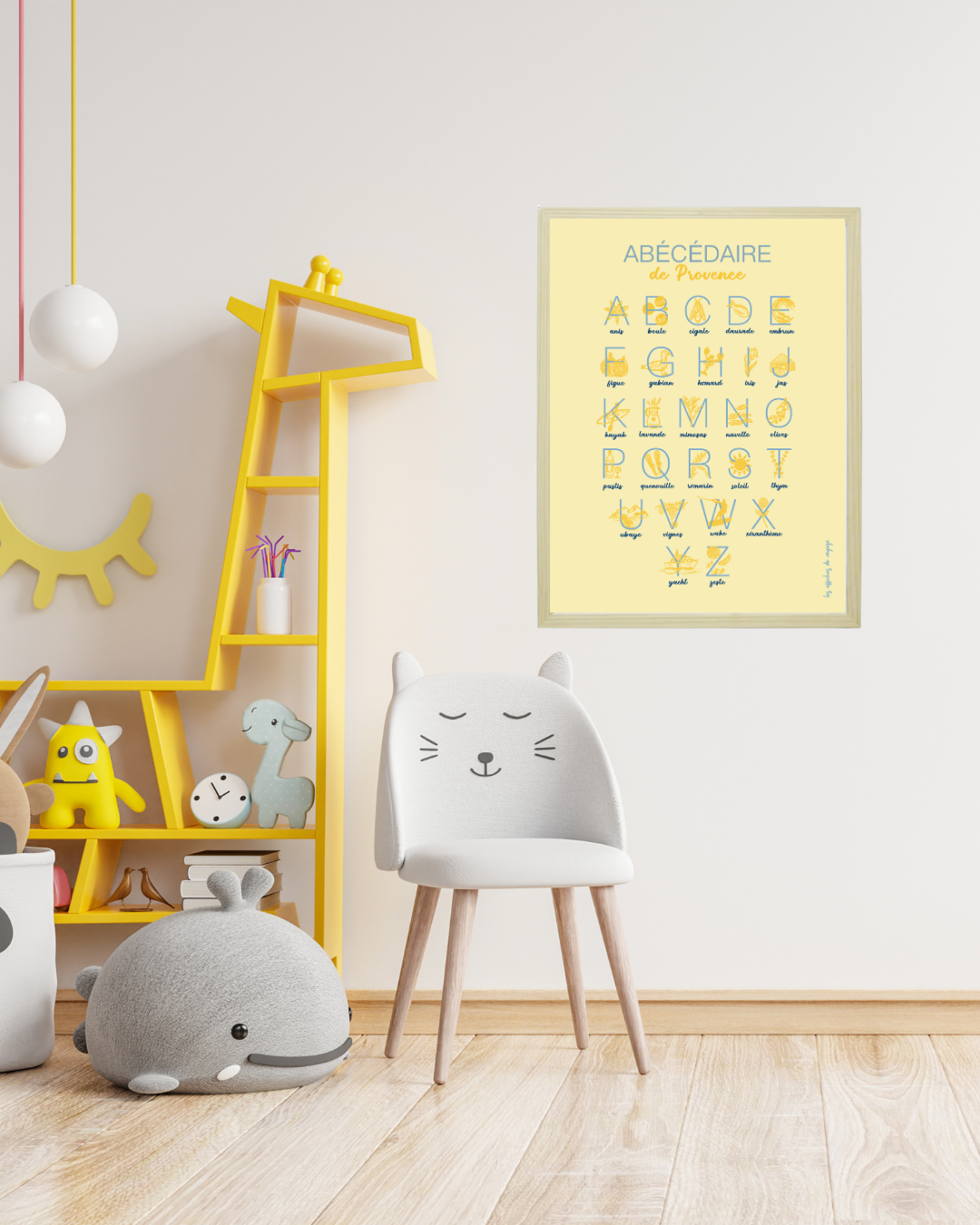Affiche Abécédaire de Provence par Les Affiches de Voyage