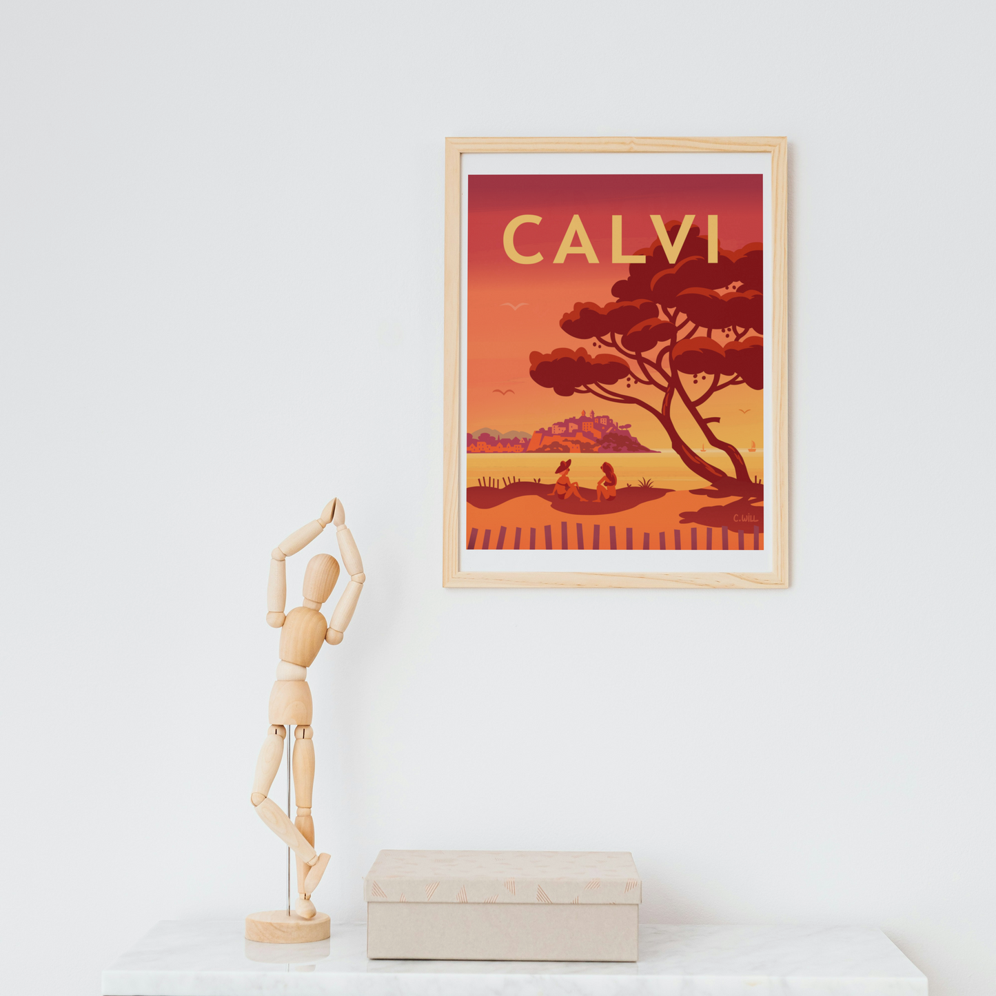 Affiche Calvi de nuit par C.WILL
