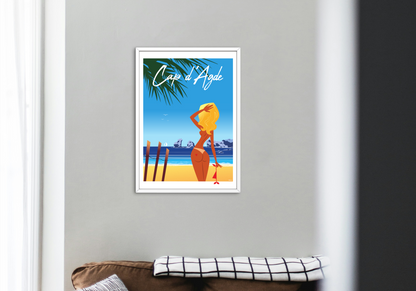Affiche Cap d'Agde par Raphael Delerue