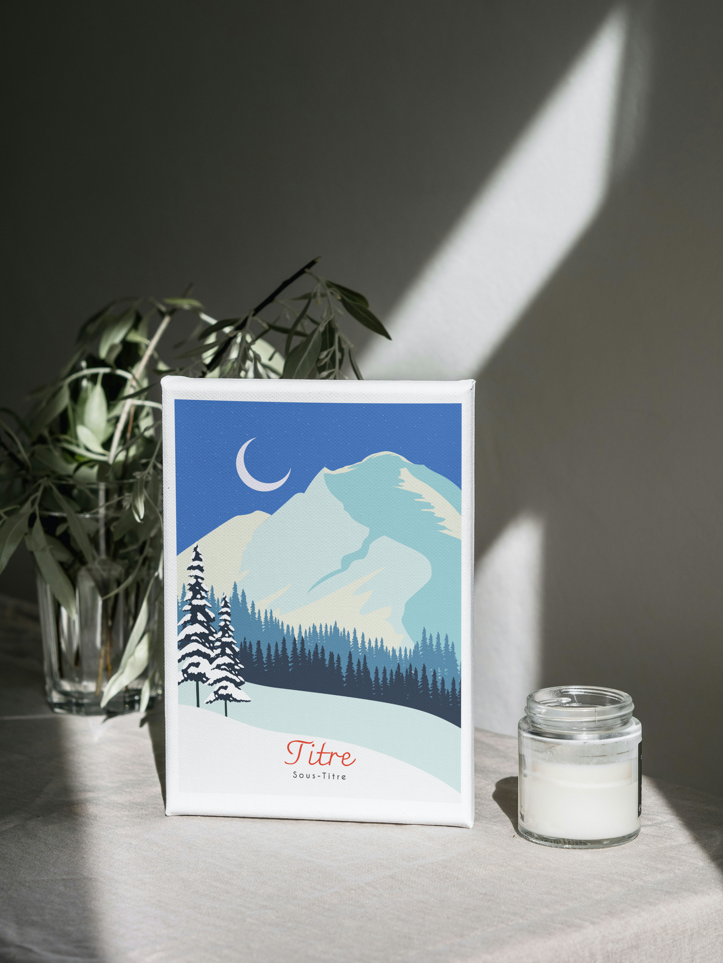 Mon affiche personalisée - Montagnes endormies par Maona