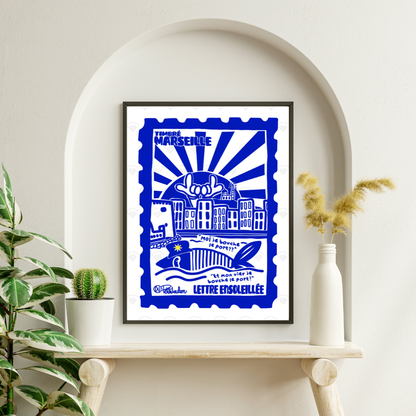 Affiche Marseille - Timbré Marseille par petiteToulon
