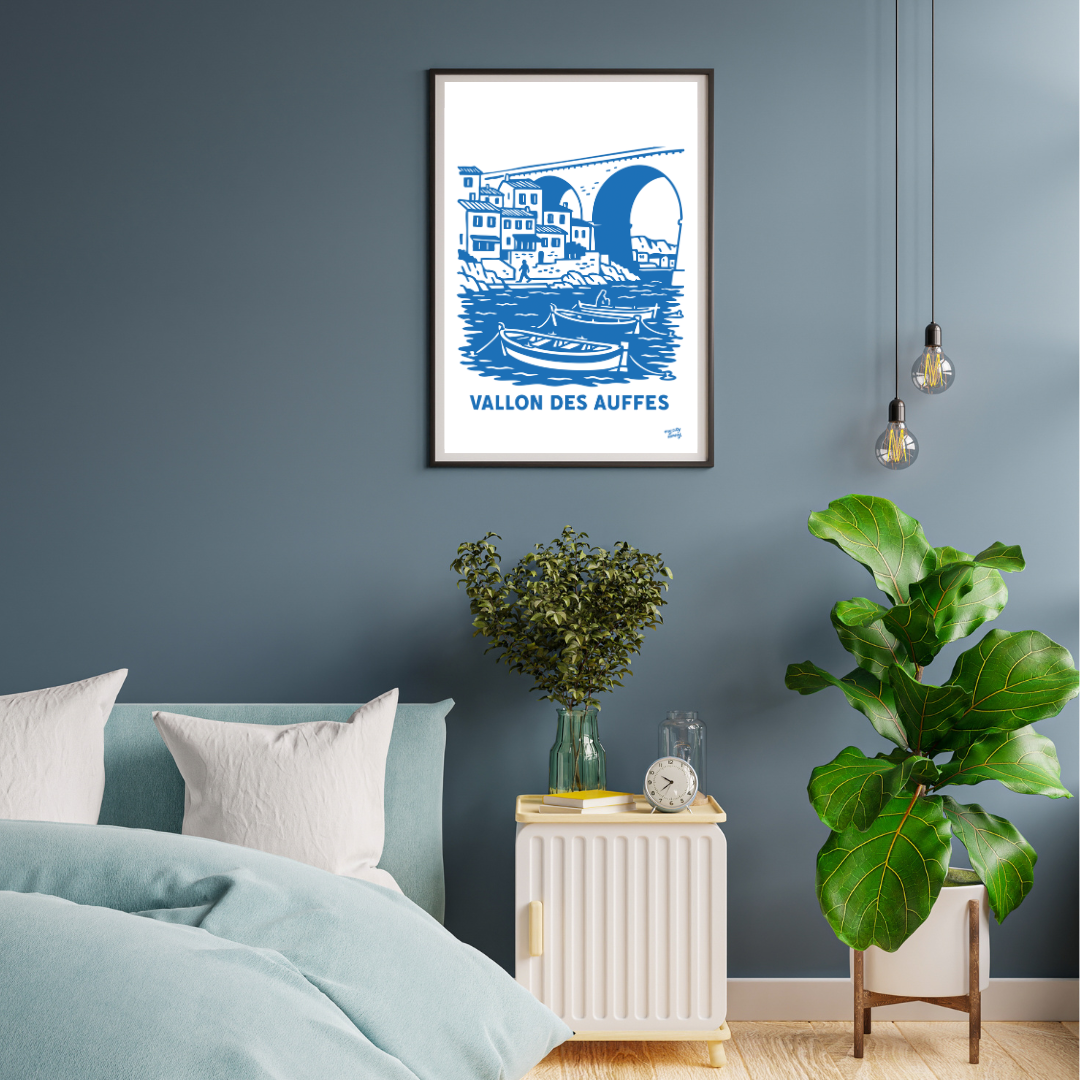 Affiche Marseille - Vallon des auffes par My City Memory