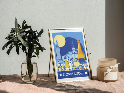 Affiche Normandie - Panorama de Raphaël Delerue