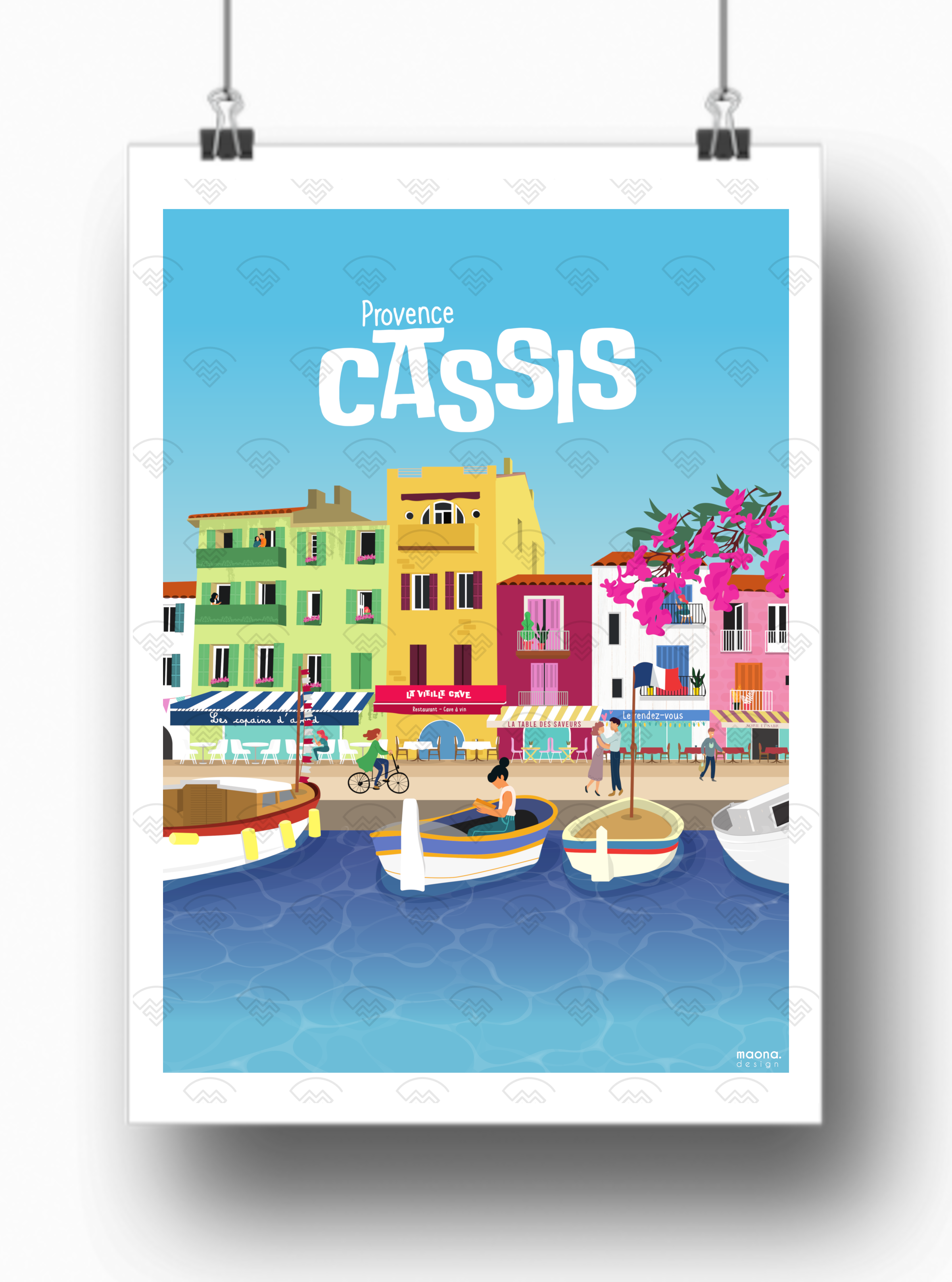 Affiche Cassis par Maona Design – Maison Landolfi PRO
