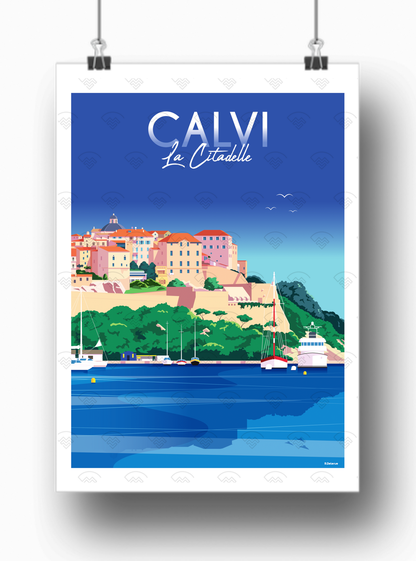 Affiche Calvi - La Citadelle de Raphael Delerue