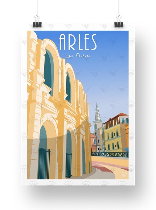Affiche Arles - Arènes