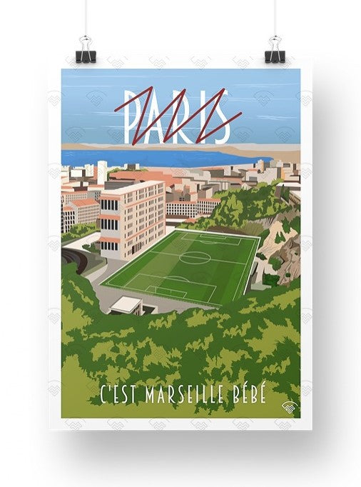 Affiche Marseille - C'est Marseille bébé